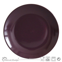 Lila Farbe glasiert Steingut 7,5inch Dessert Plate